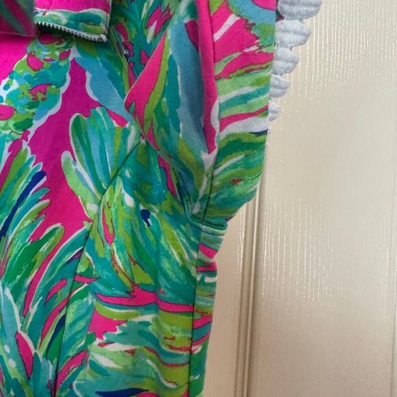 Lilly Pulitzer Brigantine Zip Up Jacket Raz Berry Shady Lady Size XXS Bold - Picture 6 of 9